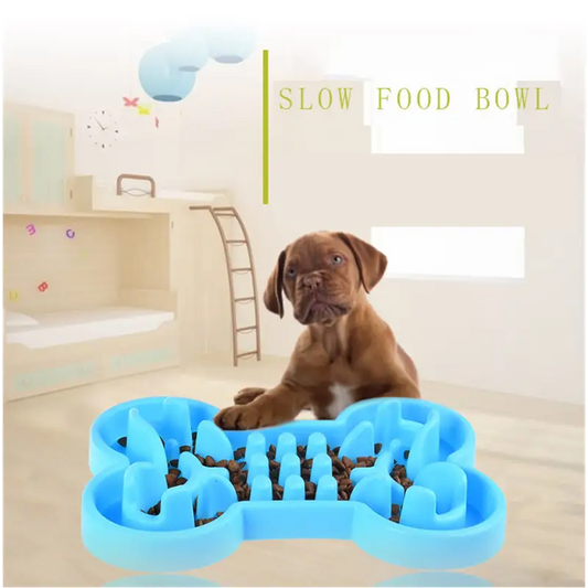 Pet Dog Slow Food Feeder Anti Choke Travel Bowl selllister